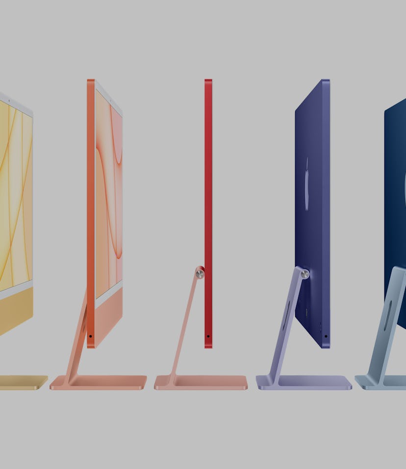 M1 iMac 24 inch in seven colors