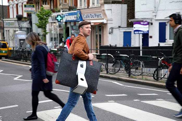 I swear I’ve seen people in NYC wear their iMacs around like a bag. I don't know why, but this is im...