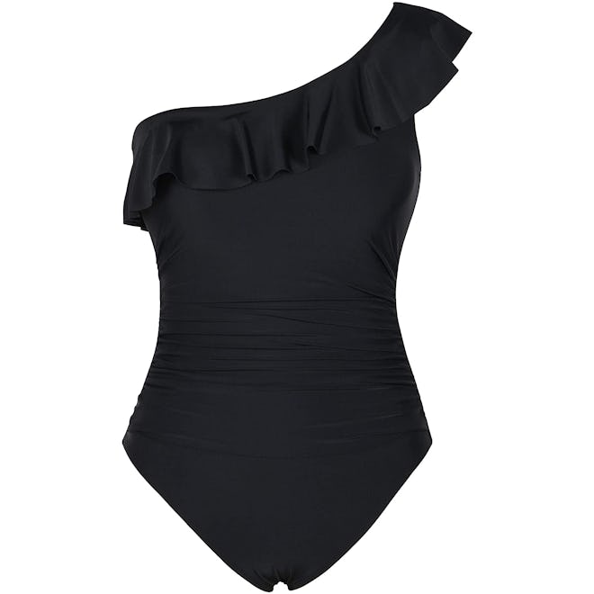 Hilor One-Shoulder Asymmetric One-Piece Swimsuit