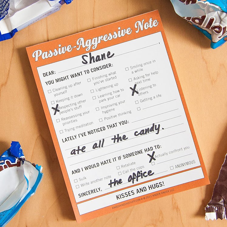 Knock Knock Passive Aggressive Nifty Note Pad