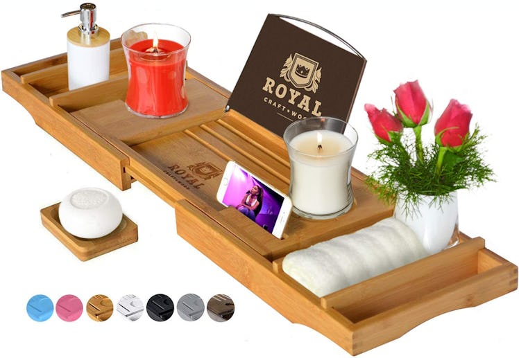 Royal Craft Wood Luxury Bathtub Caddy Tray