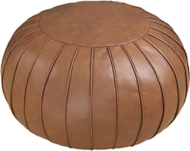 Thgonwid Handmade Suede Pouf Ottoman