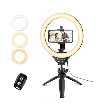 UBeesize 10" Selfie Ring Light with Tripod Stand