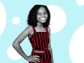 Mari Copeny, aka Little Miss Flint, seen in black and white posing with a hand on her hip. She is su...
