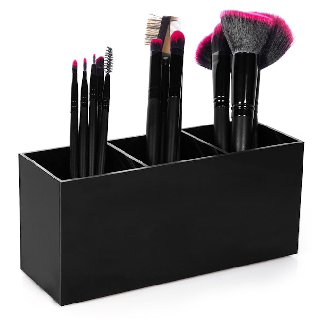 HBlife 3 Slot Acrylic Makeup Brush Organizer 