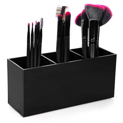 HBlife 3 Slot Acrylic Makeup Brush Organizer 