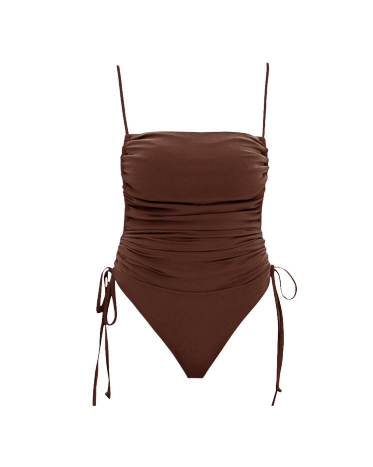Adan Cocoa One-Piece Swimsuit