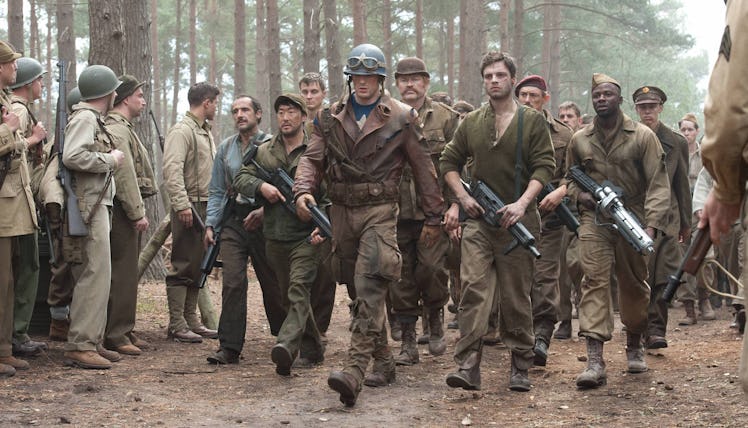 Steve Rogers and the Howling Commandos in Captain America: The First Avengers