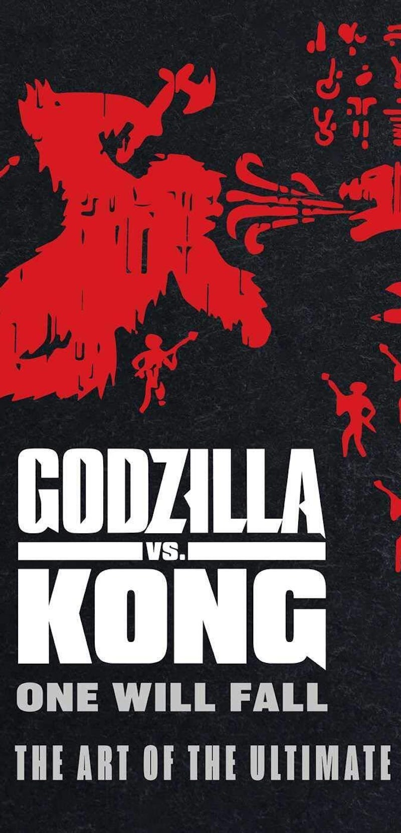 godzilla vs kong concept art featuring illustrations of both monsters