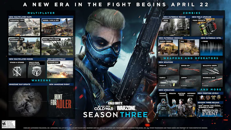 Cod All Season 'Call of Duty' Season 3 release date, start time, 'Warzone' updates ...