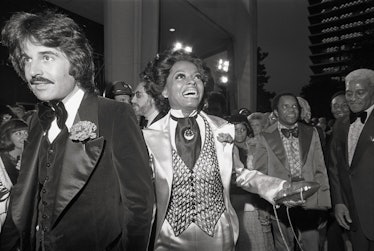 Diana Ross short, loose curls and Bob Ellis with a mullet at the Oscars in 1973