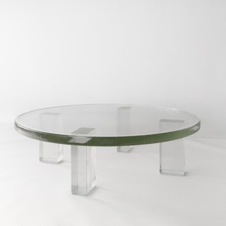Seeded Glass Coffee Table