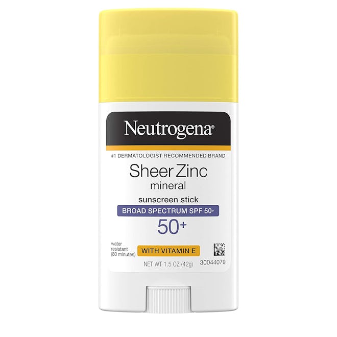 Neutrogena Sheer Zinc Mineral Sunscreen Stick Broad Spectrum SPF 50+ (1.5 Oz)