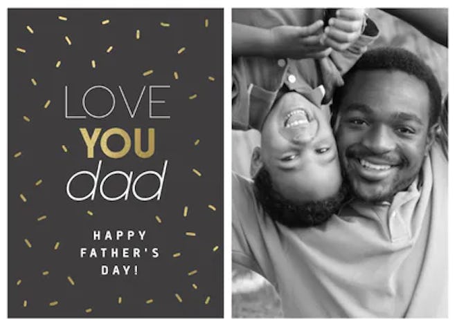 Golden Dad Father's Day Card