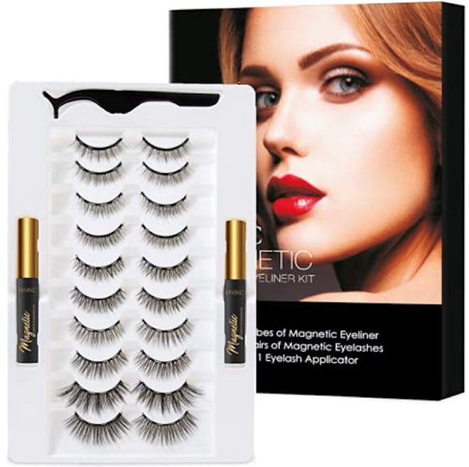 HSBCC 3D Magnetic Eyelashes And Eyeliner Set