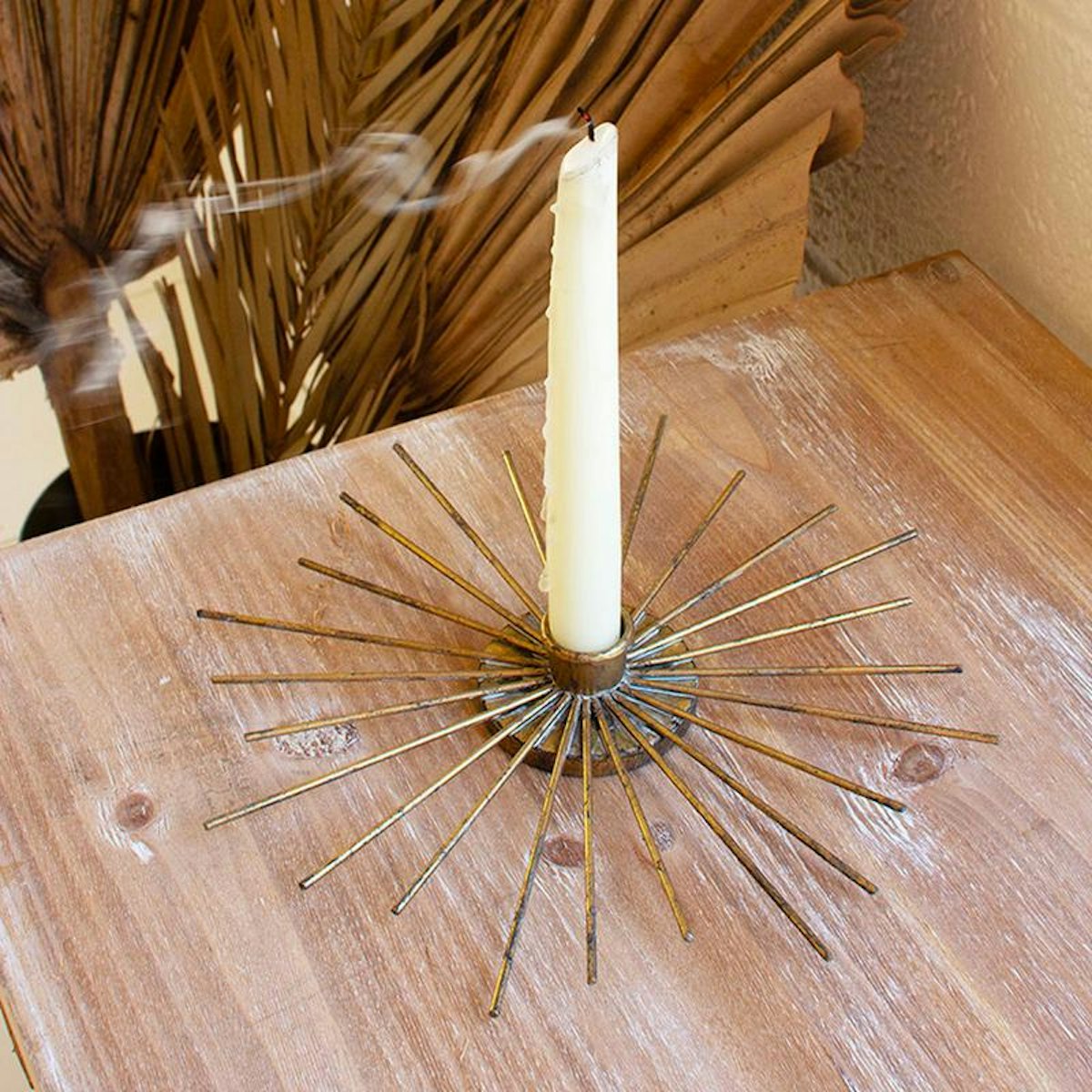 Sunburst Candle Holder Set