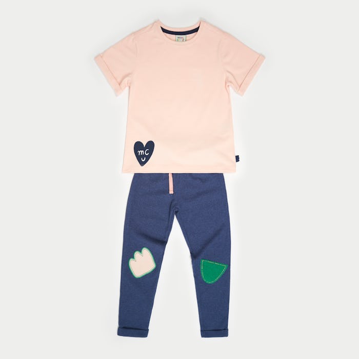 Consciously made t-shirt and patchwork leggings from Mon Coeur 