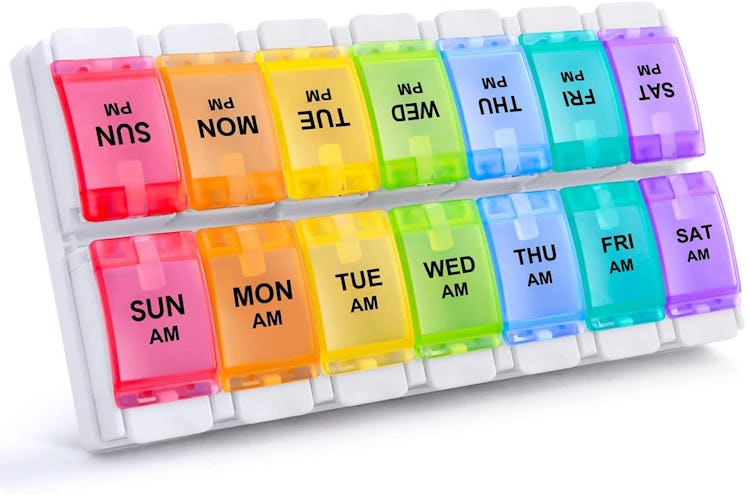  Sukuos AM/PM Weekly Pill Organizer