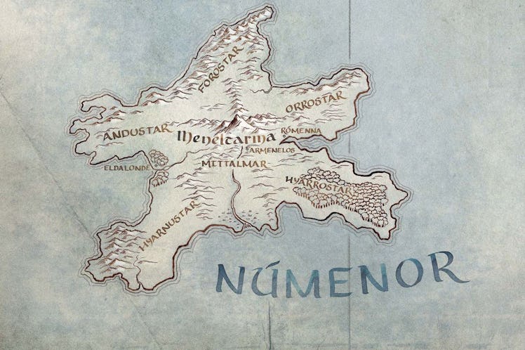 Númenor on the map for Amazon's Lord of the Rings TV series