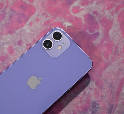 Purple iPhone 12 review dual 12 megapixel cameras