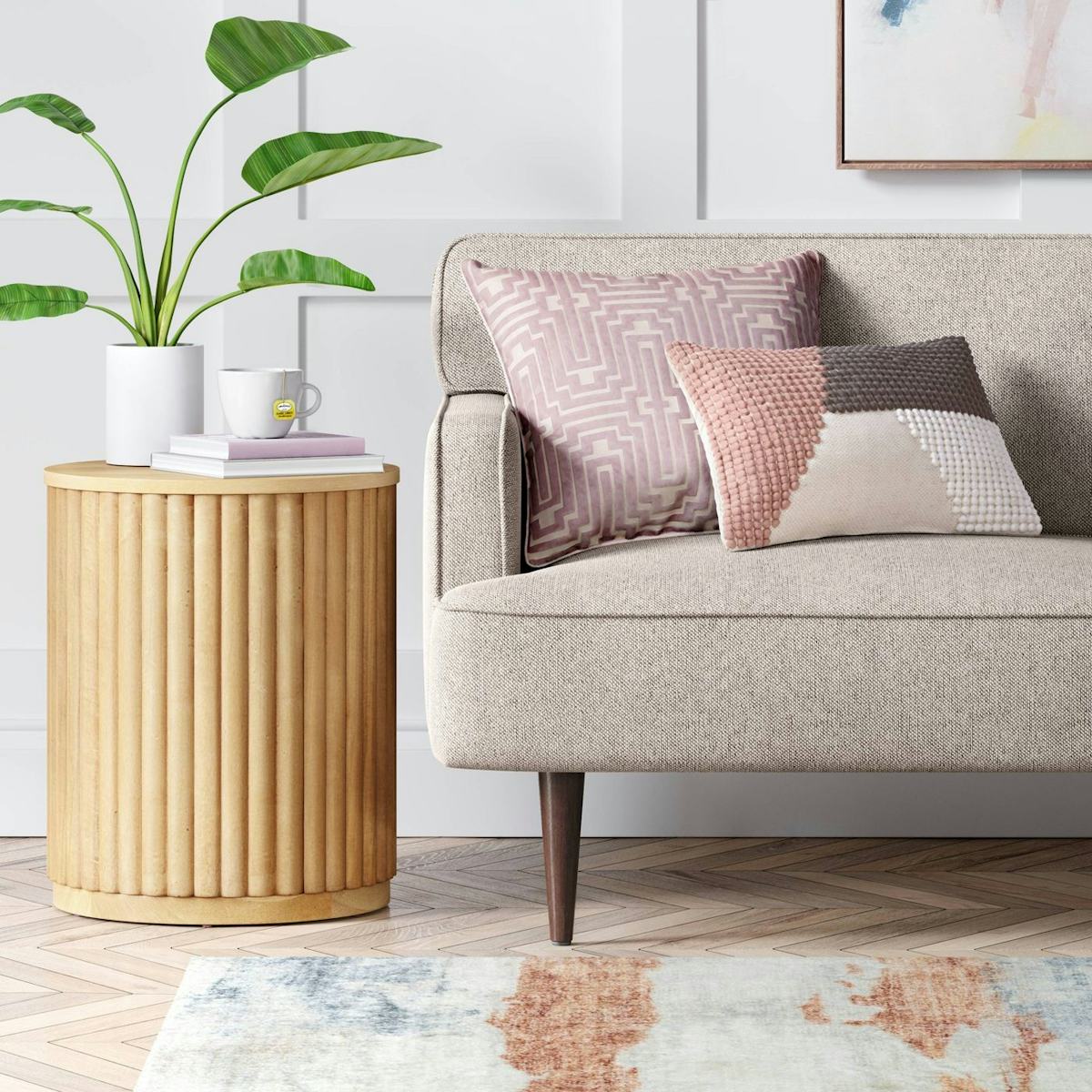 Project 62™ Wood Fluted Drum End Table