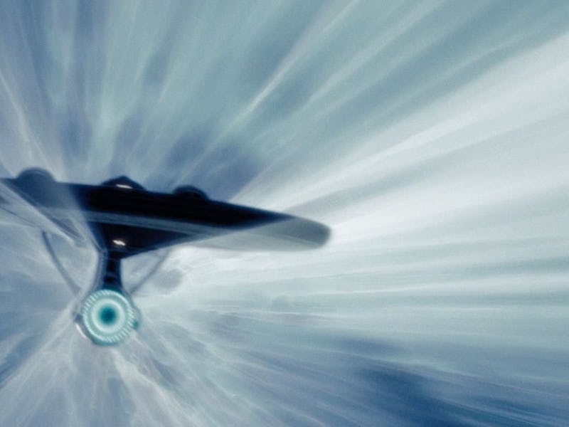 enterprise in warp star trek