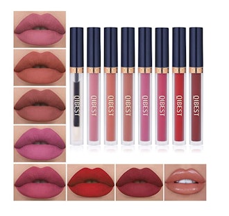 QiBest Matte Liquid Lipstick Set (8-Pack)