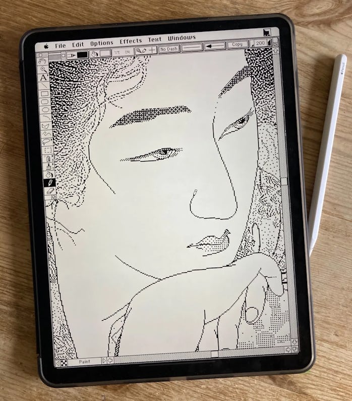 Artist Matt Sephton emulated Mac OS 7 on an iPad. 