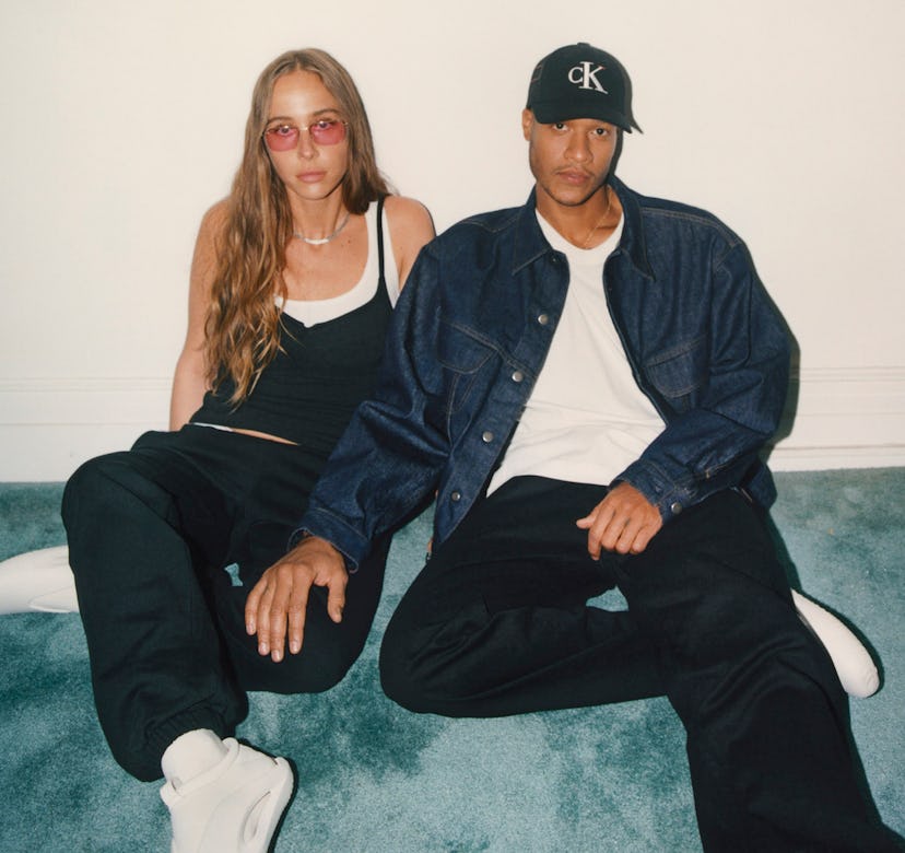 Heron Preston and Sabrina Albarello shot by Renell Medrano for the new Heron Preston for Calvin Klei...