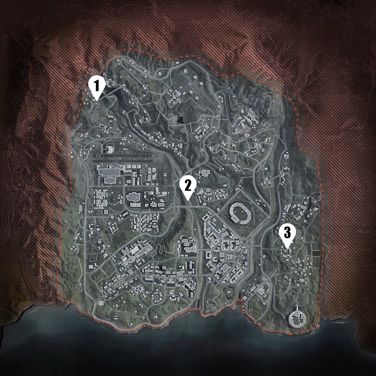 call of duty warzone hunt for adler intel locations map