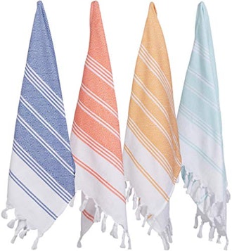  Turkish Cotton Face Towel Set  (Set of 4)