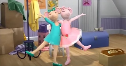 Angelina Ballerina is a children's show about a ballerina mouse.