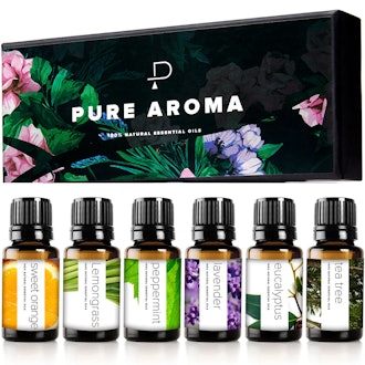 Pure Aroma Essential Oils Set (6-Pack)