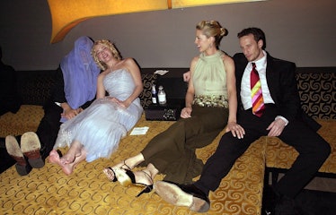 Leann Rimes and Andrew Keegan at Elton John’s 2001 Oscars party 