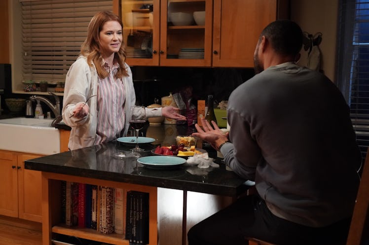 Sarah Drew as April and Jesse Williams as Jackson in Grey's Anatomy Season 17.