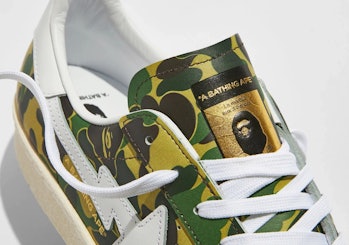 BAPE and Adidas are adding a classic Camo' sneaker to their Superstar collection