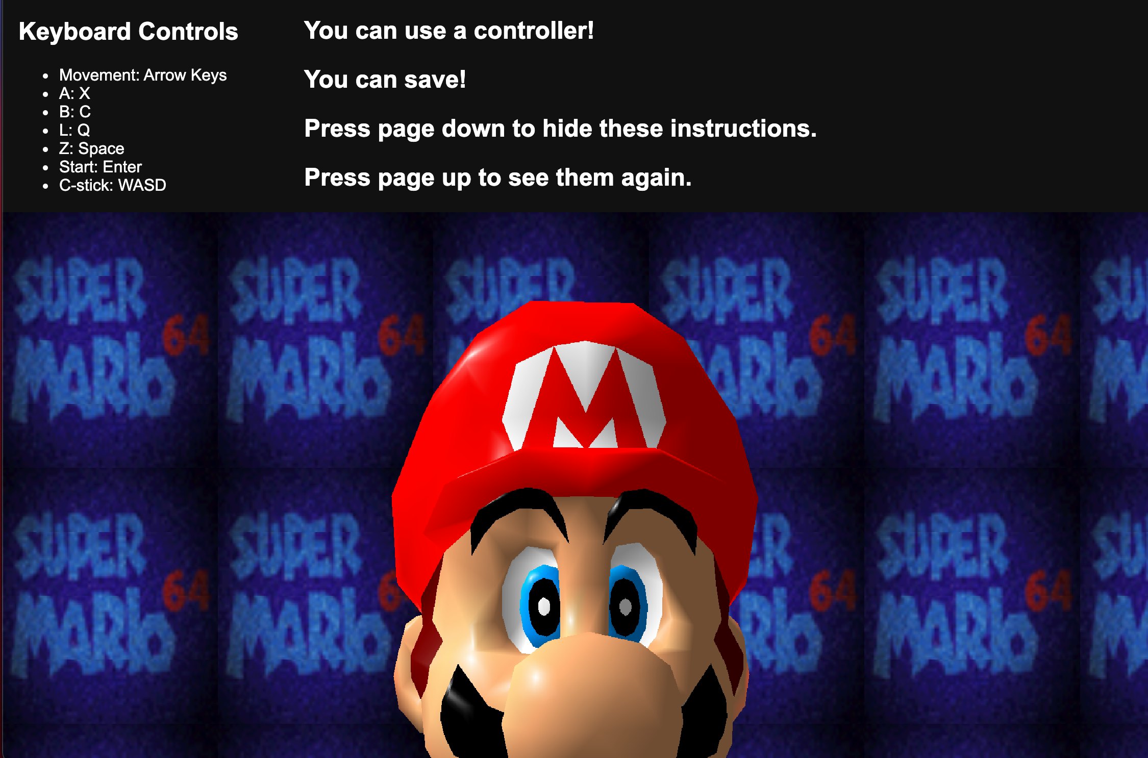 can you play super mario 64 online