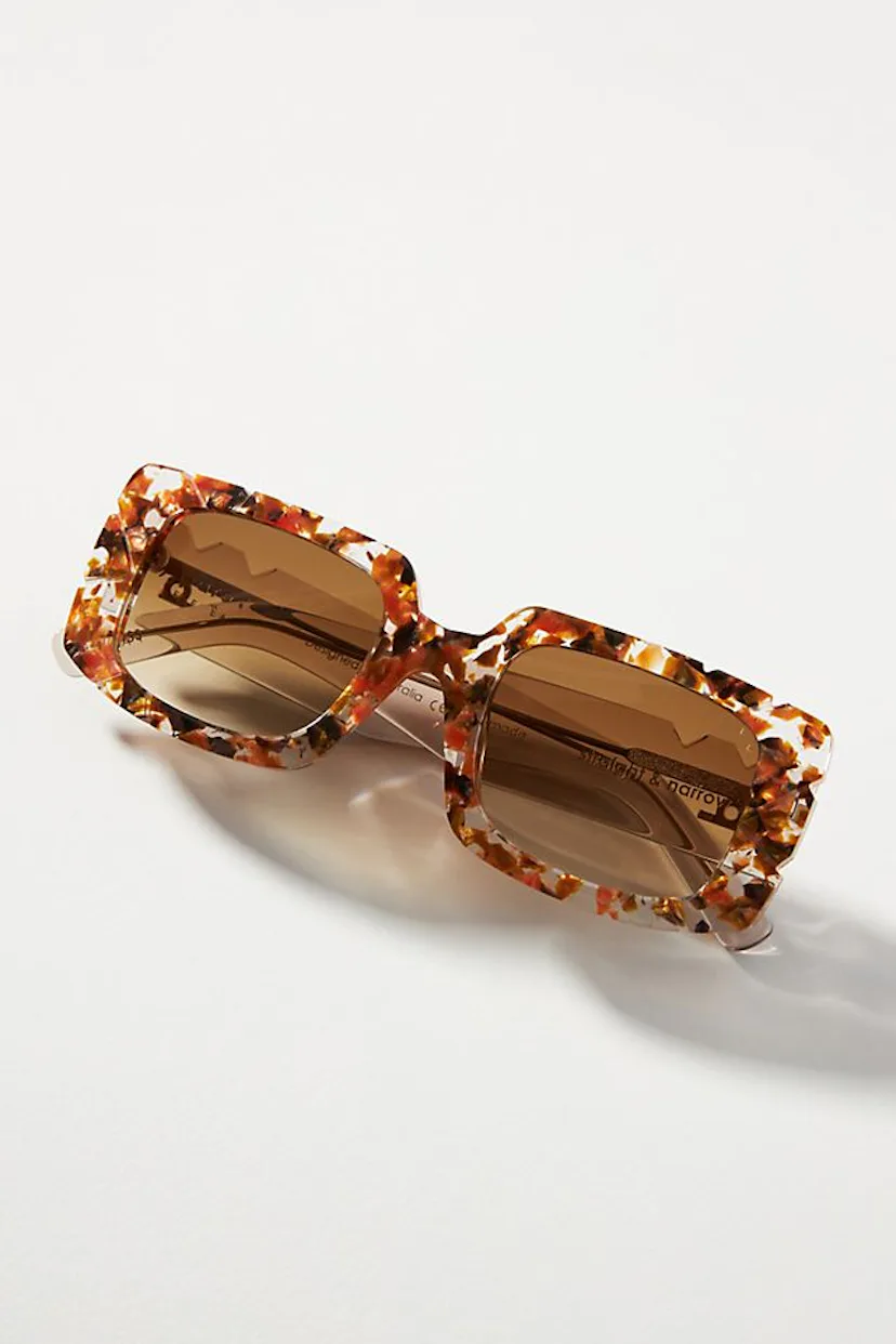 Rectangual Rsunglasses 13 Rectangle-Frame Sunglasses To Wear All Summer Long