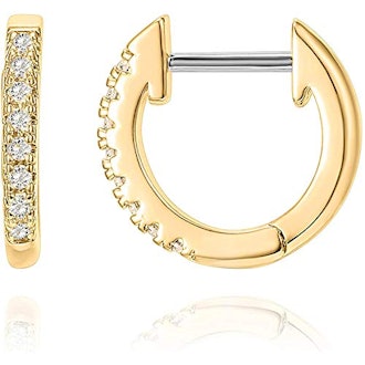 PAVOI 14K Yellow Gold Plated Cubic Zirconia Cuff Earring