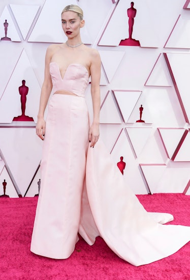 Vanessa Kirby at the 93rd Annual Academy Awards in a pink gown