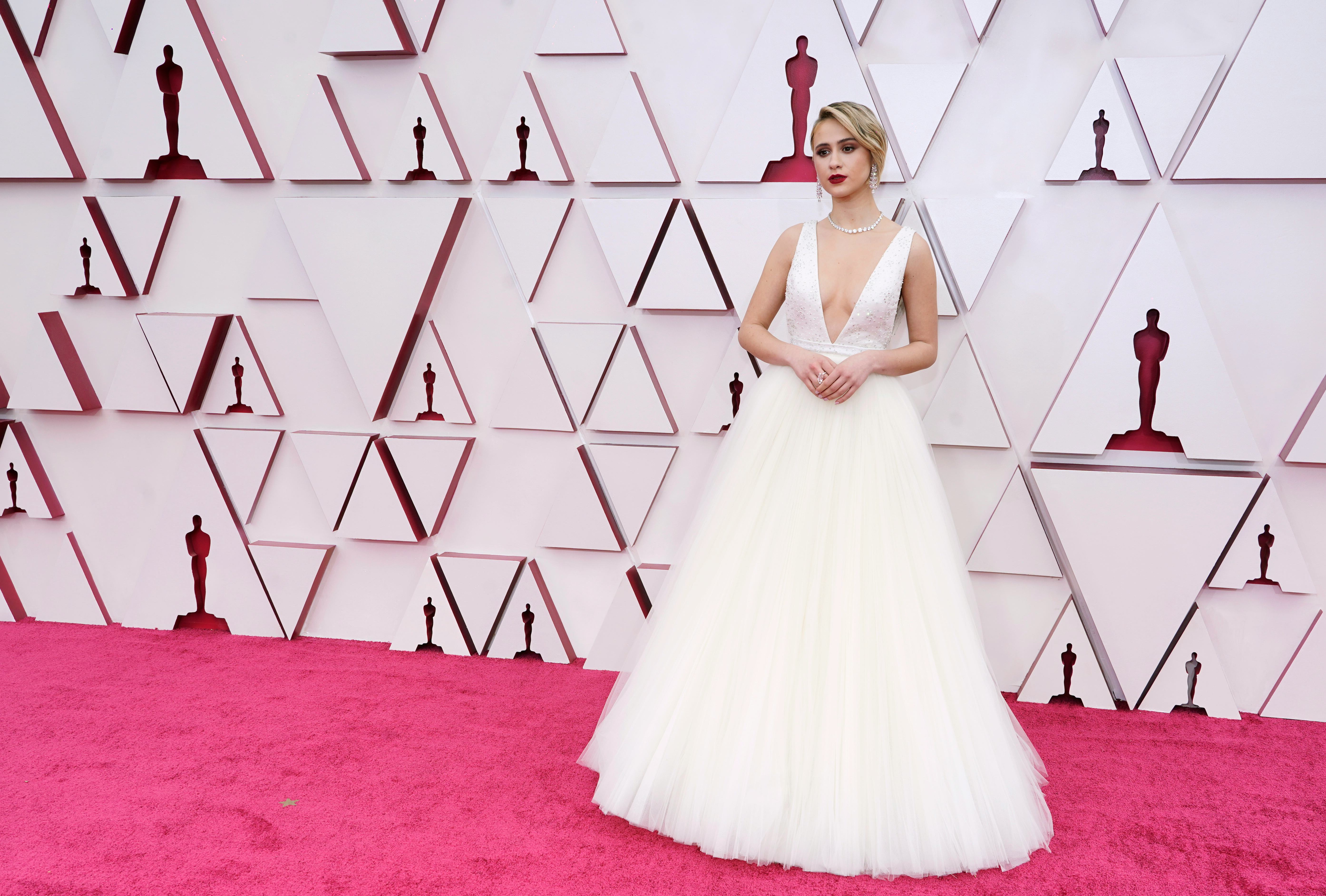 oscars white dress
