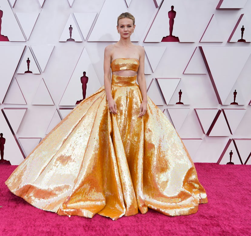 LOS ANGELES, CALIFORNIA – APRIL 25: Carey Mulligan attends the 93rd Annual Academy Awards at Union S...