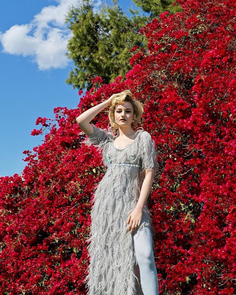 Julia Garner in Prada at the Independent Spirit Awards 2021 red carpet