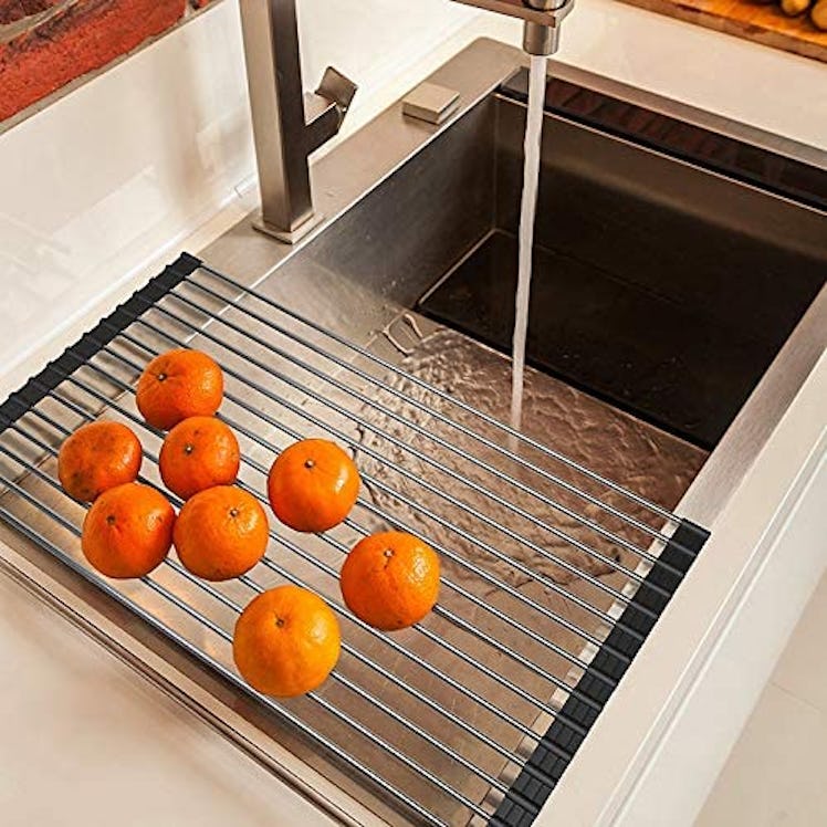 Ahyuan Over-the-Sink Roll-Up Dish Drying Rack 