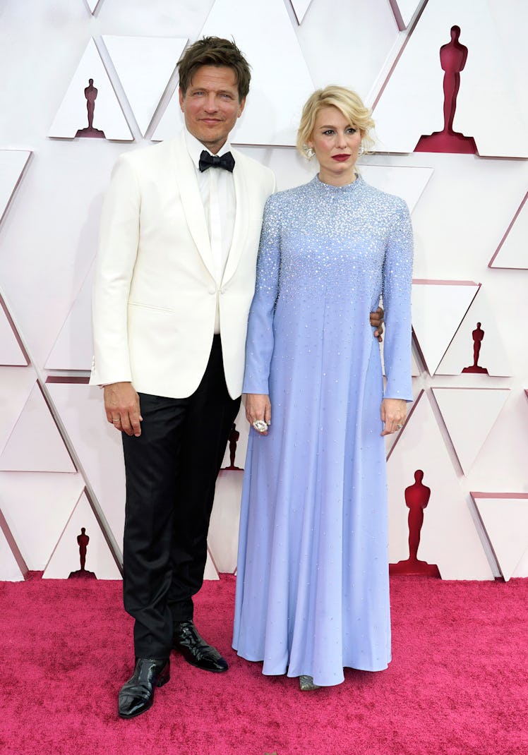 Thomas Vinterberg and Helene Reingaard Neumann at the 93rd Annual Academy Awards