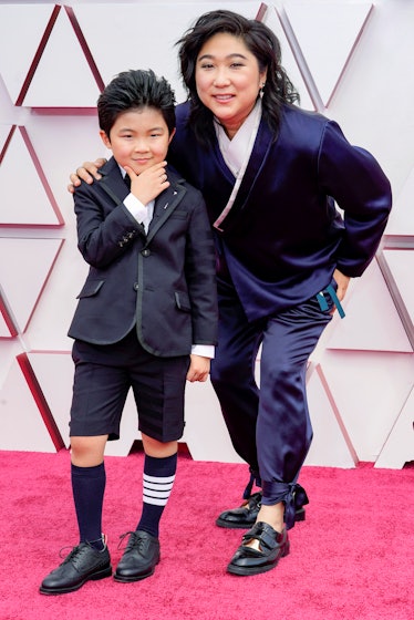 Alan S. Kim and Christina Oh at the 93rd Annual Academy Awards