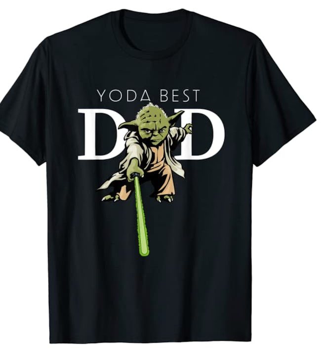 Star Wars Yoda Lightsaber Best Dad Father's Day T-Shirt