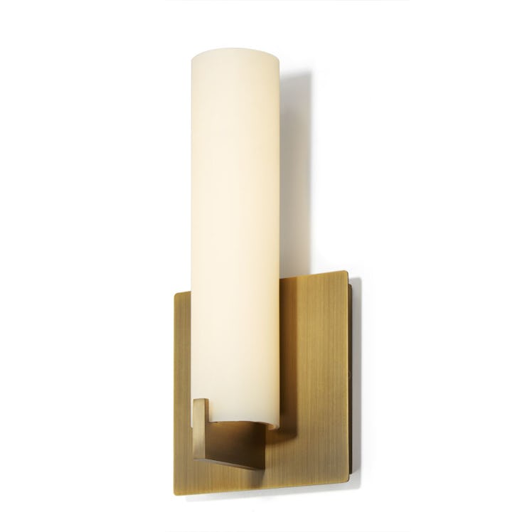 Atlas 11" LED Wall Sconce, Aged Brass