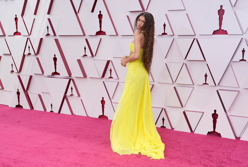 LOS ANGELES, CALIFORNIA – APRIL 25: Zendaya attends the 93rd Annual Academy Awards at Union Station ...