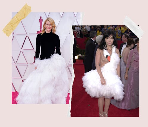 Twitter thinks Laura Dern's Oscars 2021 dress looks like Bjork's infamous swan gown.